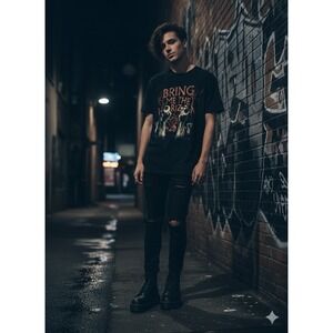 BRING ME THE HORIZON Zombie Eyeball Graphic Tee 2022 BMTH Metalcore Y2K Horror